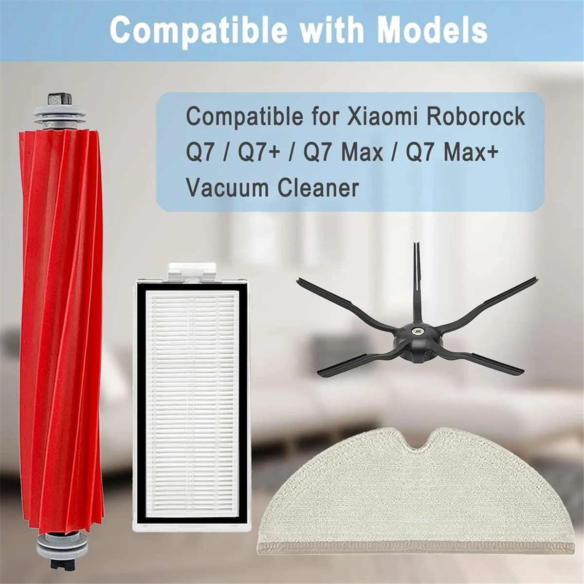 FZFZ Accessories Kit for / + / Max Max+ Robot Vacuum Parts Main Side Brush Hepa Filter Mop Cloth