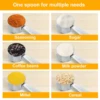 30 ml Measuring Cup Stainless Steel Coffee Scoop Small Measuring Scoop with Silicone Handle Kitchen Gadgets for Cooking (1/2Pcs) 3