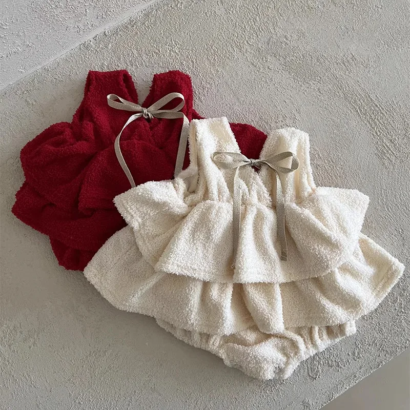 Winter Baby Girls Cotton Bodysuit Dress