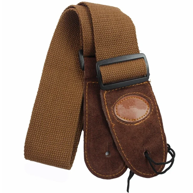 Cowhide Head Cotton Guitar Strap Electric Guitar Folk Guitar Acoustic Guitar Universal guitar strap 3