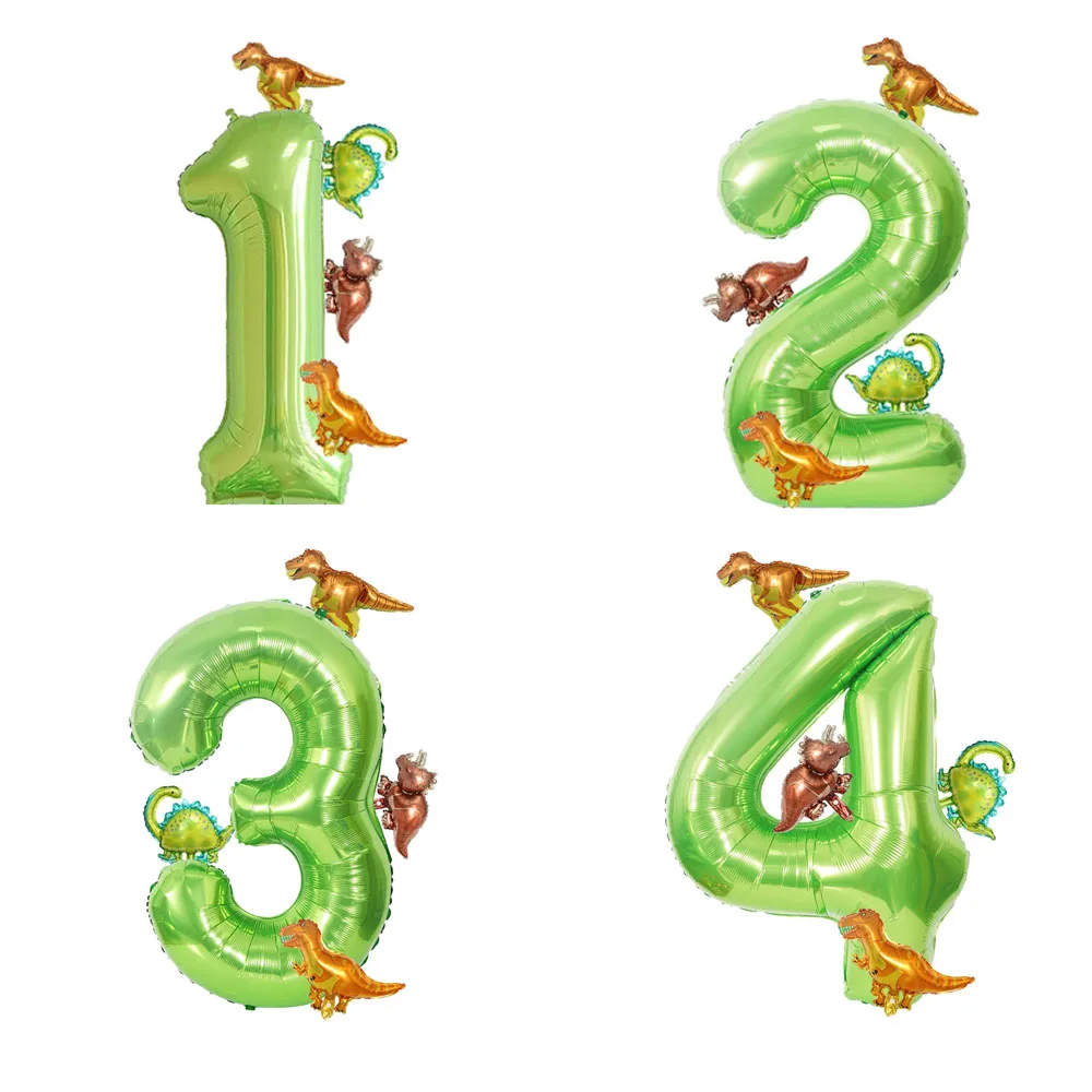 Dinosaur Balloon Set with Large Foil Balloons