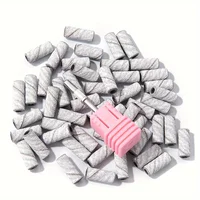 Sanding Bands For Nail Art, 80/120/180/240 Grit, Mini Nail Drill Bits For Manicure And Pedicure 2