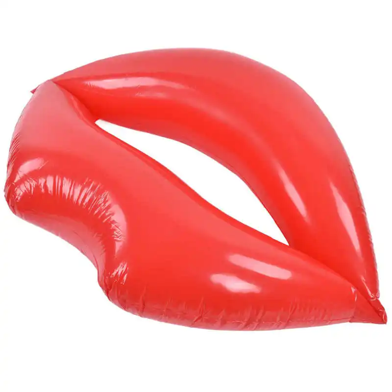 Inflatable Red Lip Couch Pool Float Increase Red Lips Float Bed For