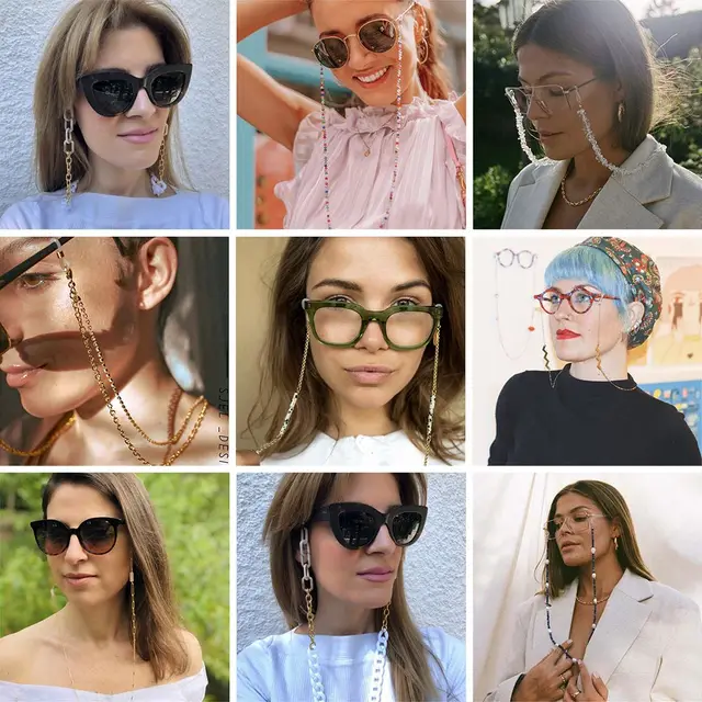 Eyeglass Chains For Women Frienda Pcs Pearl Eyeglass Chains