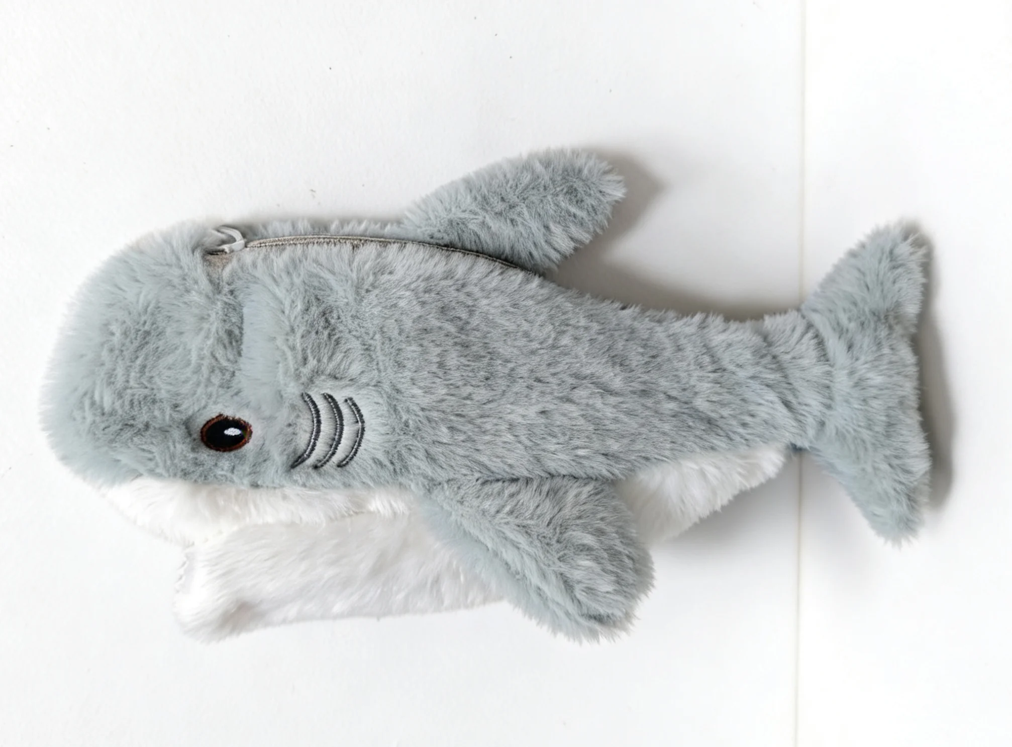 Plush Shark Pencil Case 1 Pcs Student Stationery Organizer Pouch School Supplies