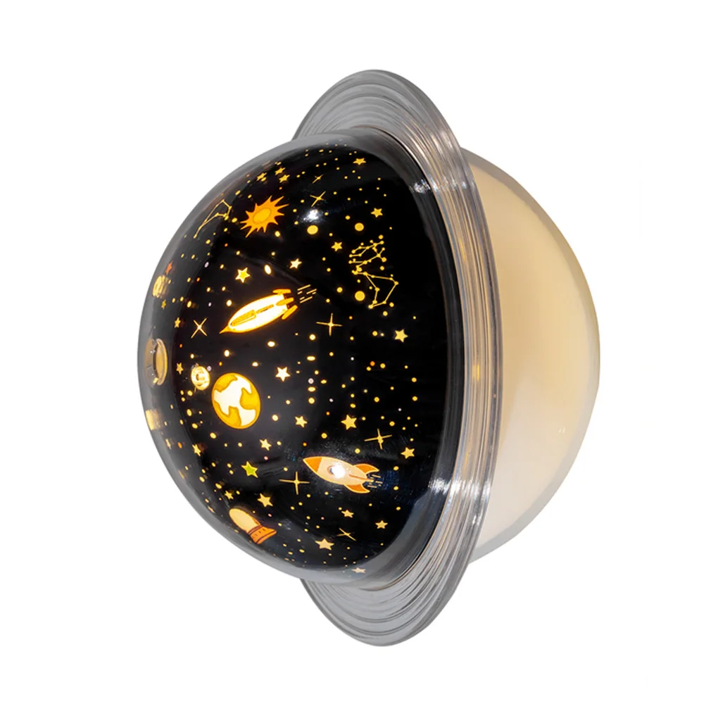 LED Humidifier USB Night Lamp Humidifier Planet Shaped 2-in-1 Humidifying Machine, Projection Type, Christmas