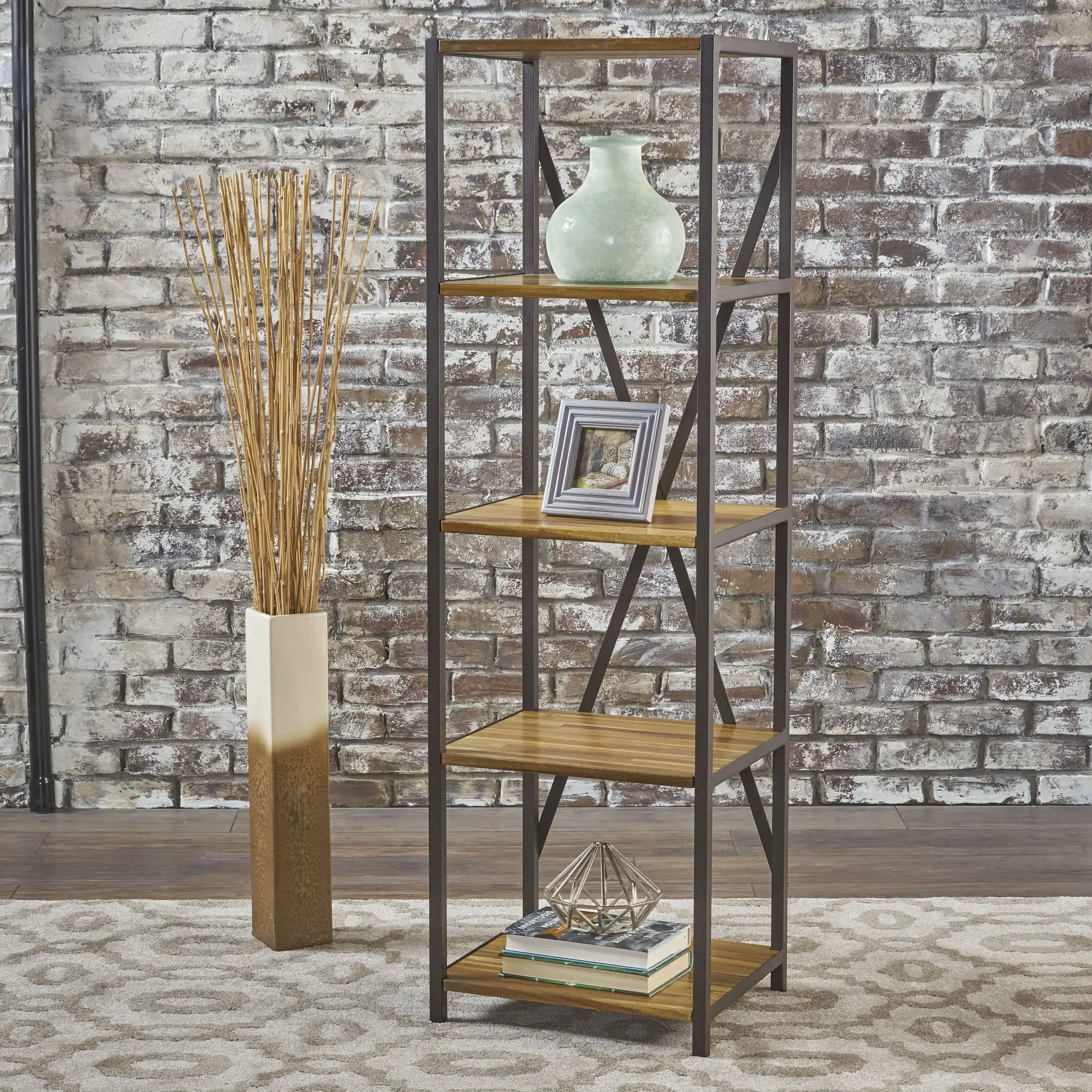 

Noble House Rooney 4 Shelf Bookcase, Natural