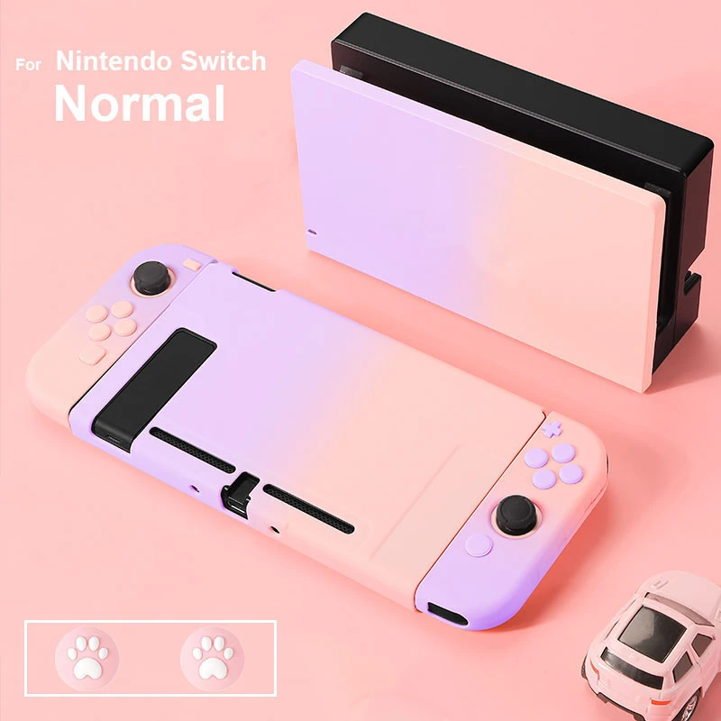 3 In 1 For Nintendo Switch Tv Dock Case Cute Hard Plastic Cover Back