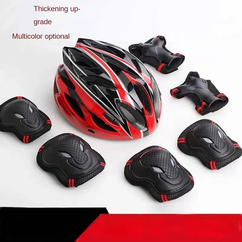 Cascos Para Motos Skateboard Roller Skating Protective Gear Set Accesorios Moto Children Helmet Capacete Adult Balance Knee Pads