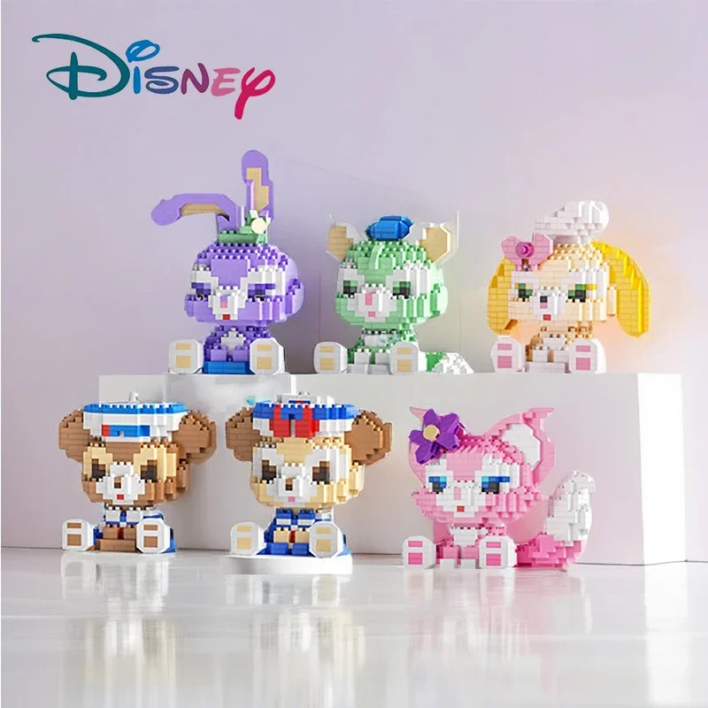 

Mini Blocks Disney Anime Figure Cartoon Duffy Bear Star Dailu Building Blocks Particle Assembly Puzzle Kids Toys Holiday Gifts