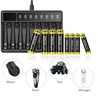 8 Slot Rechargeable Batteries Intelligent Lithium Battery Charger LED Display Smart Battery Charger for 1.2V AA/AAA NiMH - Image 5