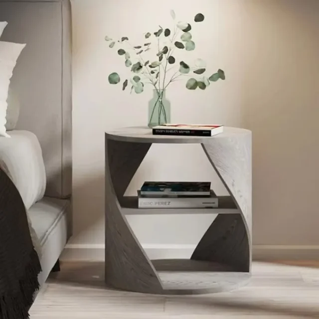Table de chevet nordique élégante, rangement de luxe, style classique, chic rétro, confortable, pour salon, meuble de chambre à coucher 1