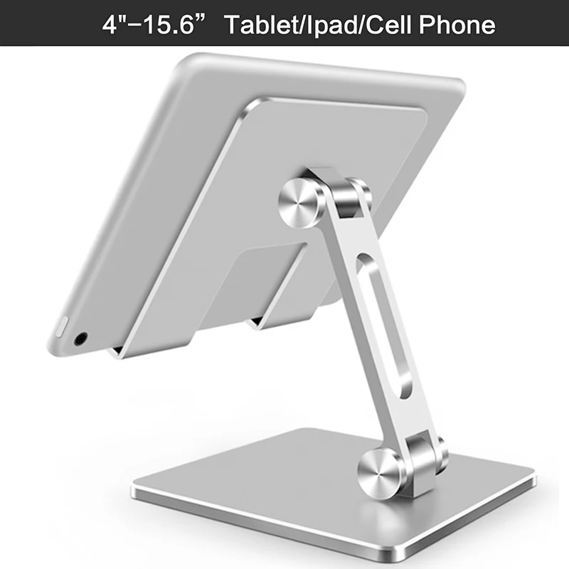 New Aluminium Alloy Phone Holder Stand Mobile Smartphone Support Tablet Desk Portable Metal Cell Phone Holder for iPad iPhone 