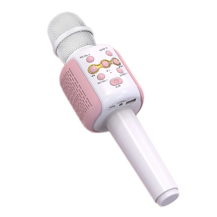 

New Portable Condenser Speaker Microphone Upgraded 858 Karaoke Mic With Led Lights