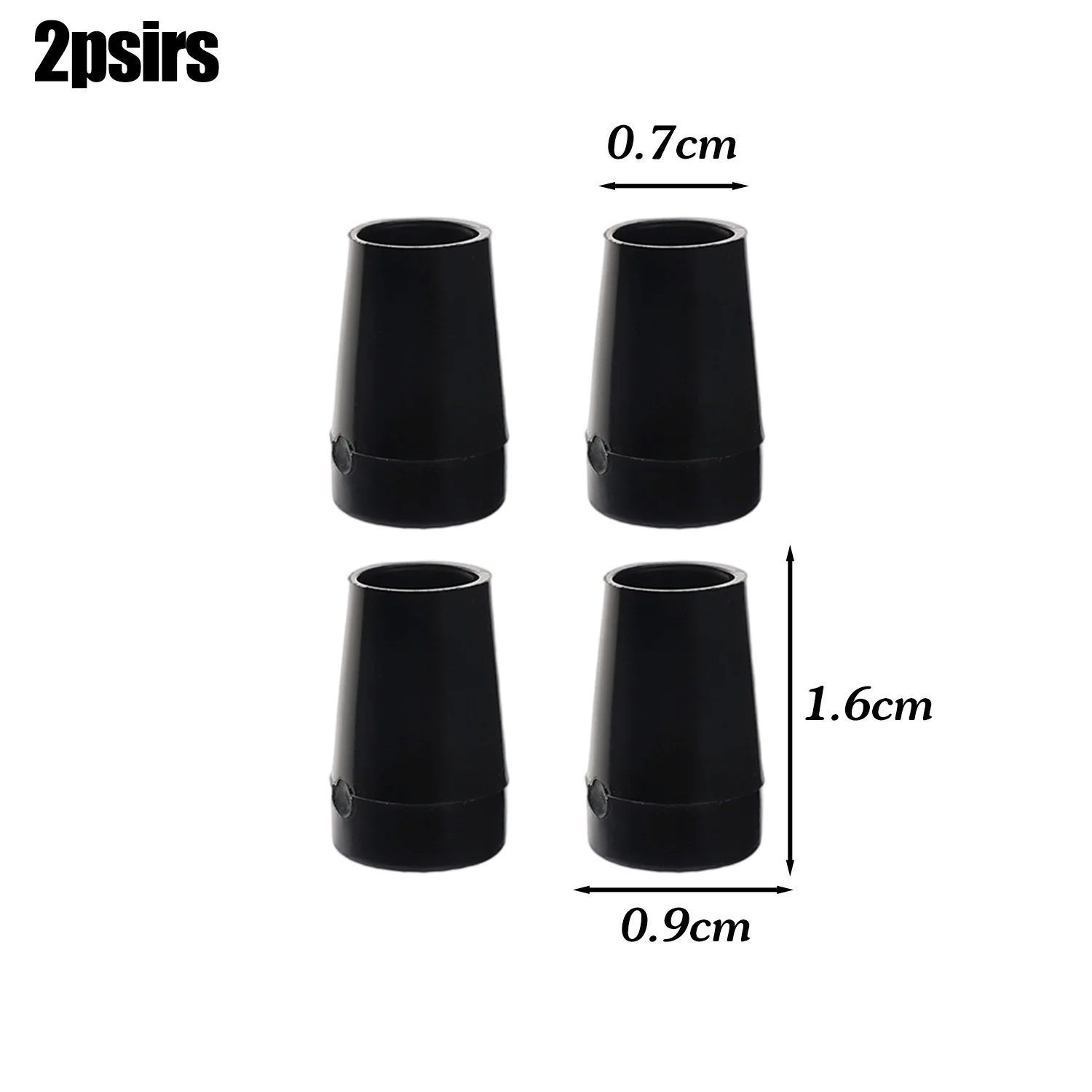TPU Heel Protector Cap - Slip-On Anti-Slip Noise Reduction Cushion, Black/Clear Shoe Accessory