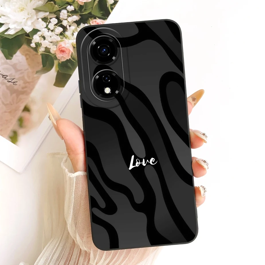 Luxury Love Heart Painted Soft Silicone Case - Stylish Protective Cover