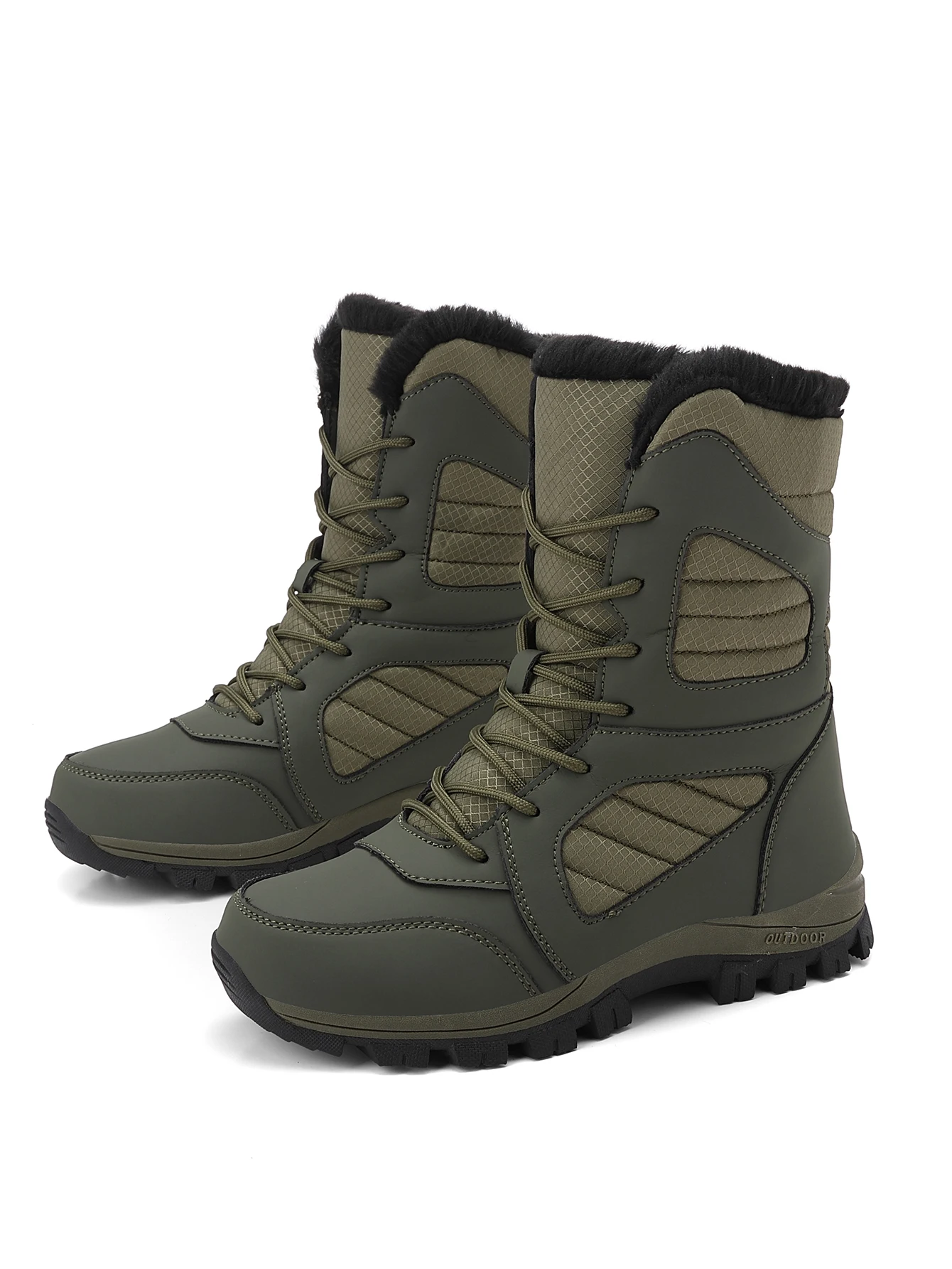 Couples Wearing Snow Boots
