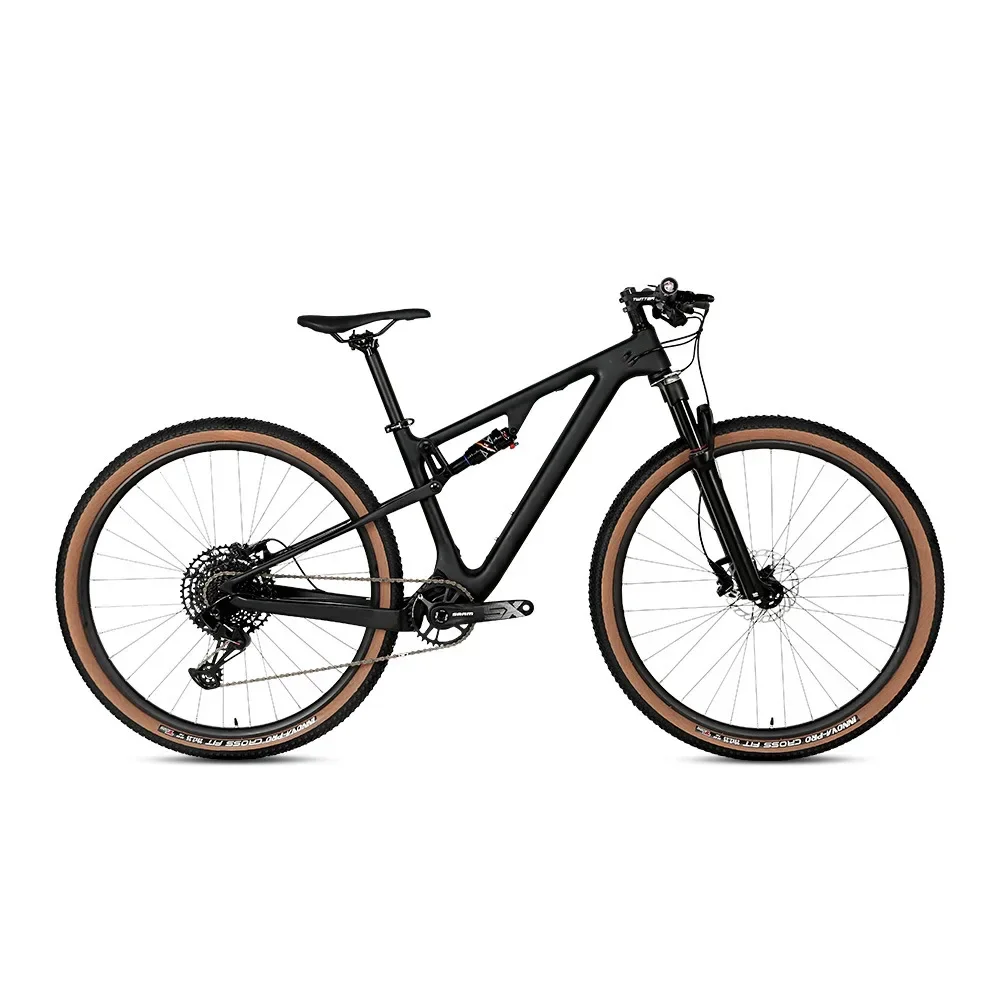 

New Twitter OverIORD-SX-12 Speed Full Suspension T900 Carbon Fiber Soft Tailed Mountain Bike 27.5/29 inch Hydraulic Disc Brakes