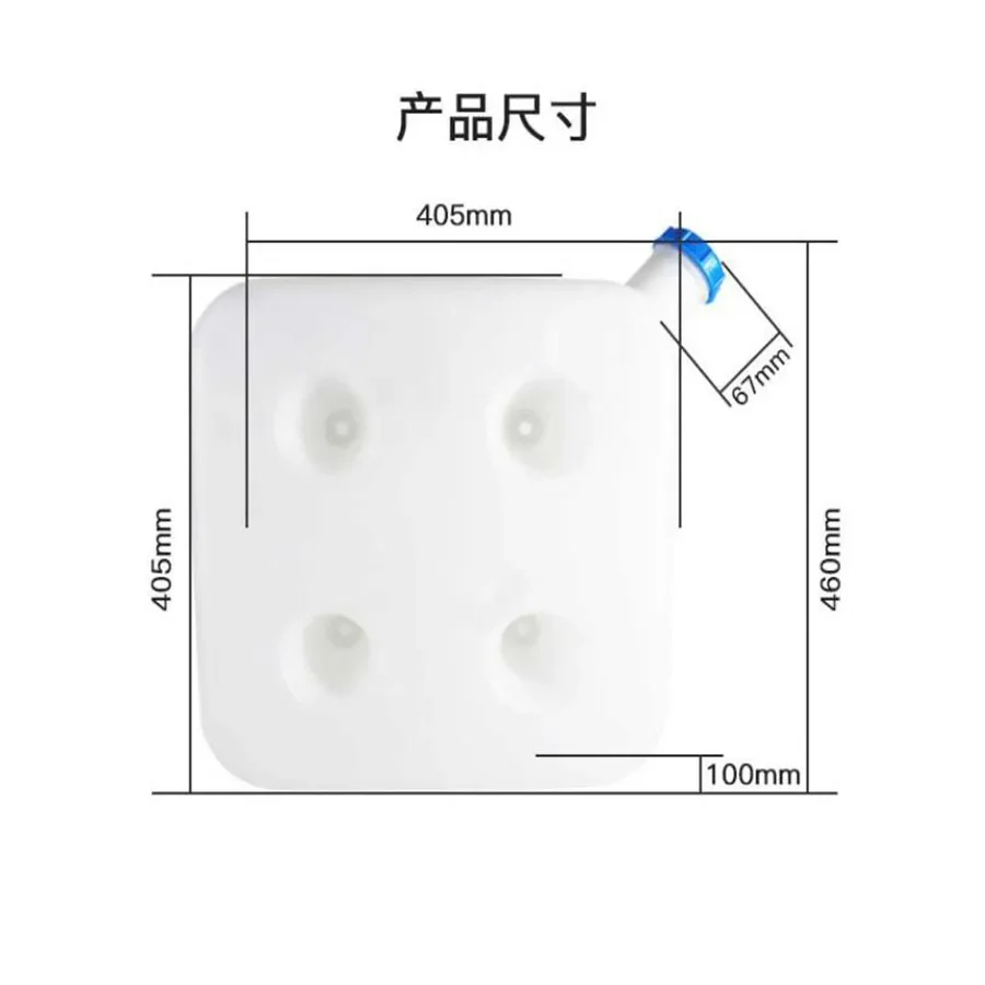 15L Car Warm Air Heater Matching Plastic Small Fuel Tank Diesel Thickened Oil Can