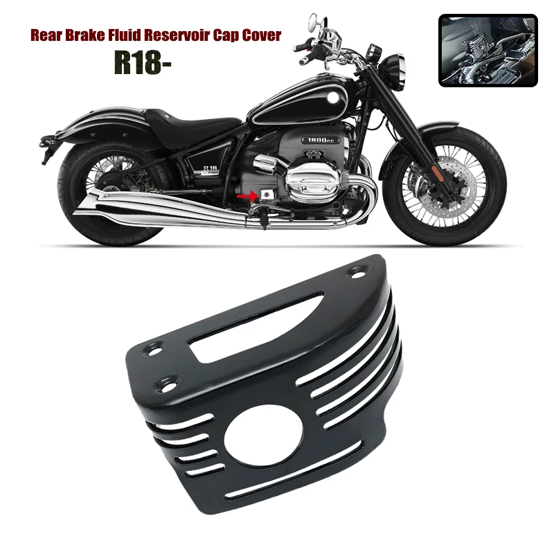 

R18 Rear Brake Fluid Reservoir Cap Cover Guard Protector For BMW R18 Classic R 18 2020 2021 2022 Motorcycle Accessories