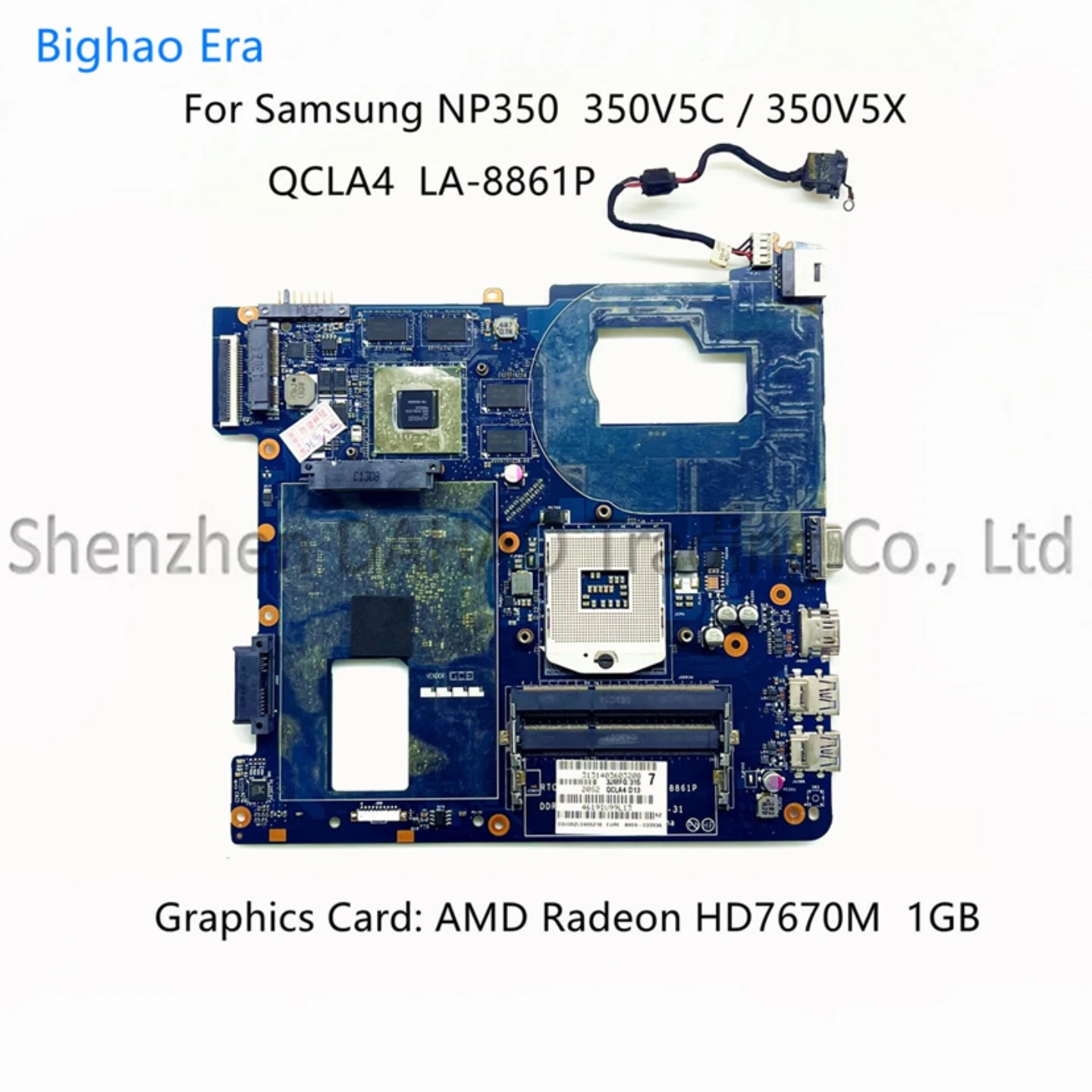 

Материнская плата QCLA4 LA-8861P HM76 HD7670M, для ноутбуков Samsung NP350, 350V5C, NP350V5X, 1 ГБ/2 ГБ, GPU, BA59-03397A BA59-03553A/03393A