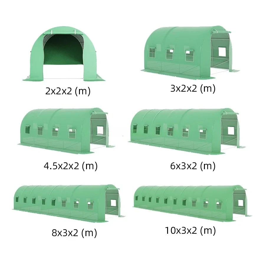 6x3x2m Hot Sale Foldable Growing Room Small Greenhouse Plastic Shed Single-Span Greenhouse For Strawberry - Image 5