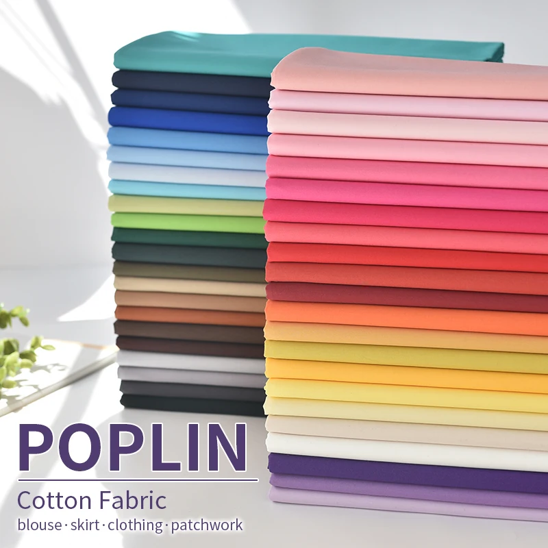 Cotton Poplin Fabric For Sewing Clothes Patchwork Supplies Home Textile