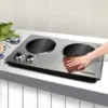 Burner, CUSIMAX 1800W Ceramic Electric Hot Plate for Cooking, Dual Control Infrared Cooktop, Portable Countertop Burner, 5