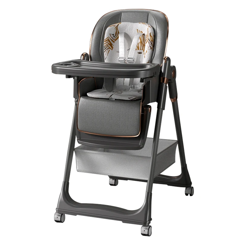 Baby chair Baby feeding chair Baby dining table chair High chair for feeding children's folding dining chair with wheel