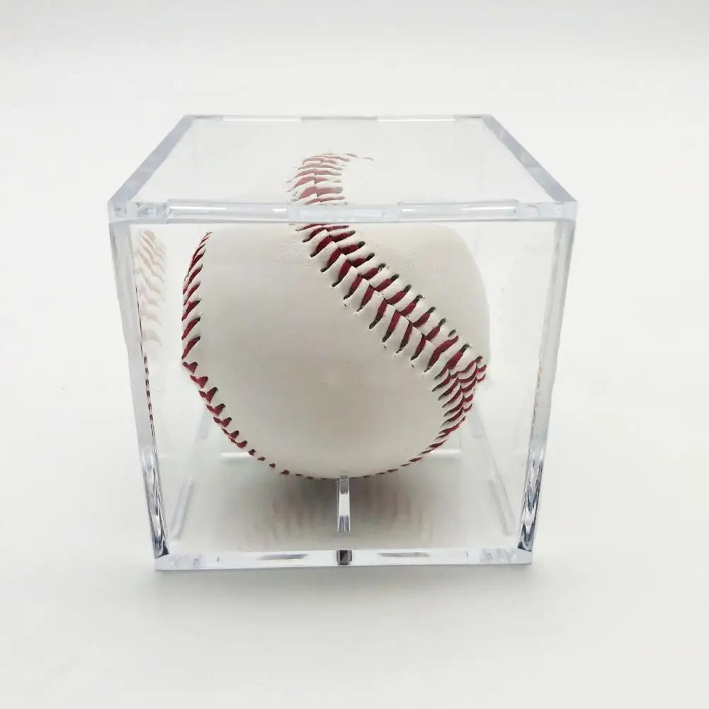 Pelotas Beisbol Paquete De 2 Vitrinas De Béisbol De Acrílico, Soporte De Béisbol Con Protección UV