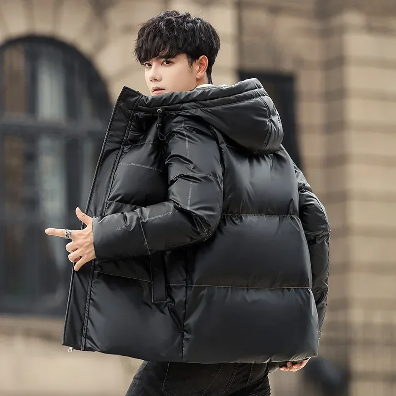New Winter White Duck Down Mens Hoodies Puffer Jacket Casual Warm Male Windproof Ski Coats