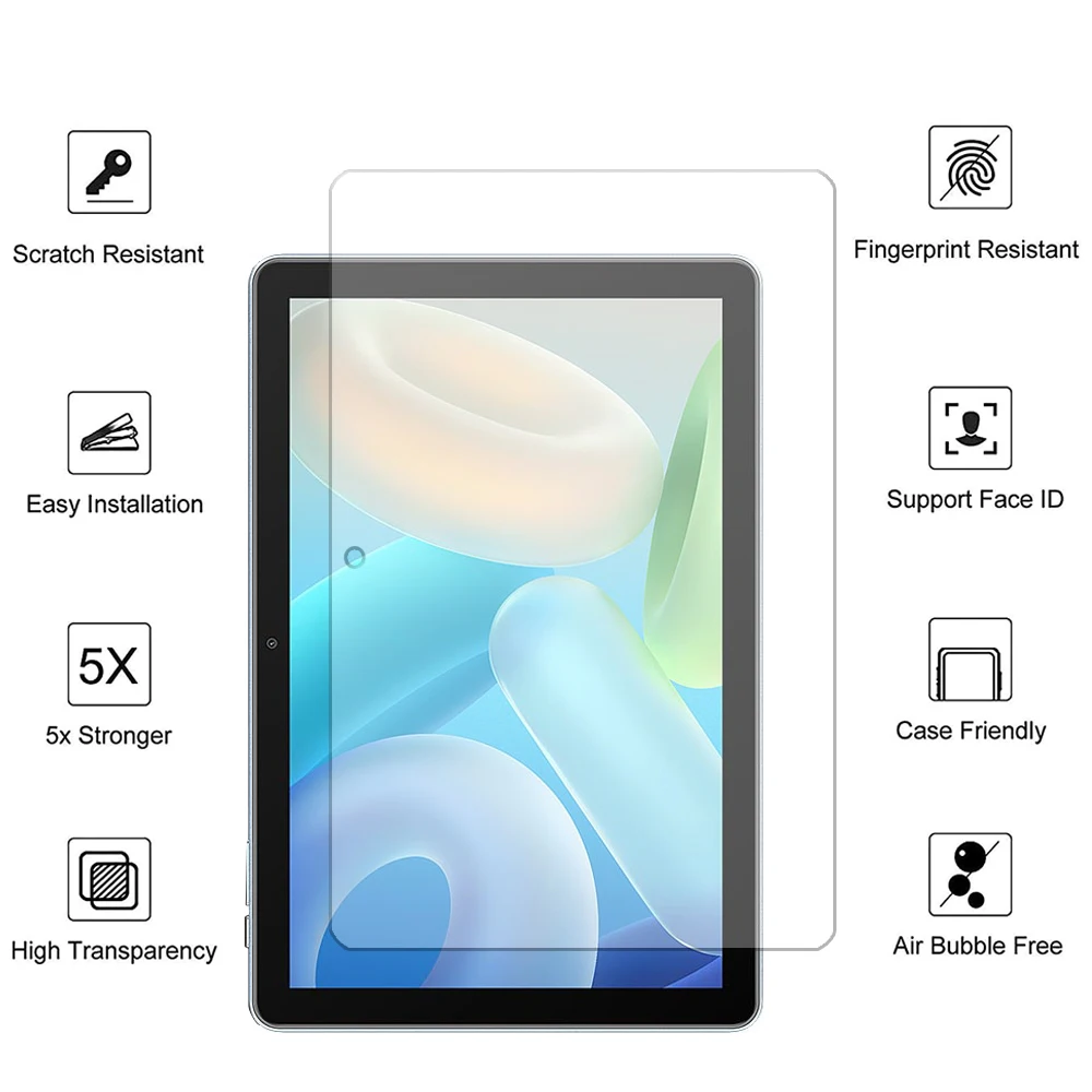 2PCS for Blackview tab 8 8E/tab 8 kids/tab 8 wifi 10.1'' Tempered glass screen protector tablet protective film HD clear 4