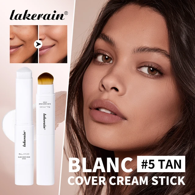 Color Changing Foundation Stick V-Shape Design Blanc Cover Cream Stick High Coverage Even Skin Tint Foundations Base Makeup