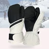 Men Women Teens Winter Warm Skiing Gloves Water Repellent Thickened Warm Touch Screen Five Fingers Mittens for Ski&Snowboard 1
