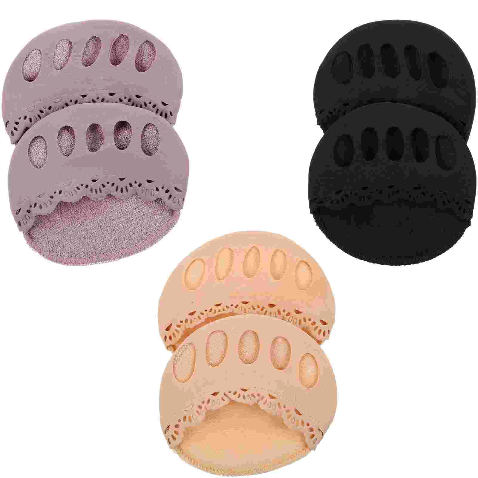 

3 Pairs Lace Five Toe Socks Spreaders for Women Separator Lining Nylon with Toes Separated