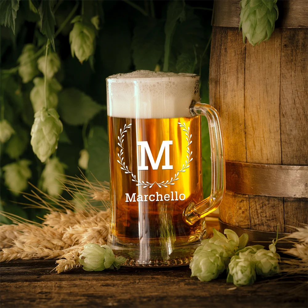 Personalized Gifts For Men Engraved Glass Beer Mug Beer Gifts Father's Day Birthday Present Him Dad Brother,glass cup
