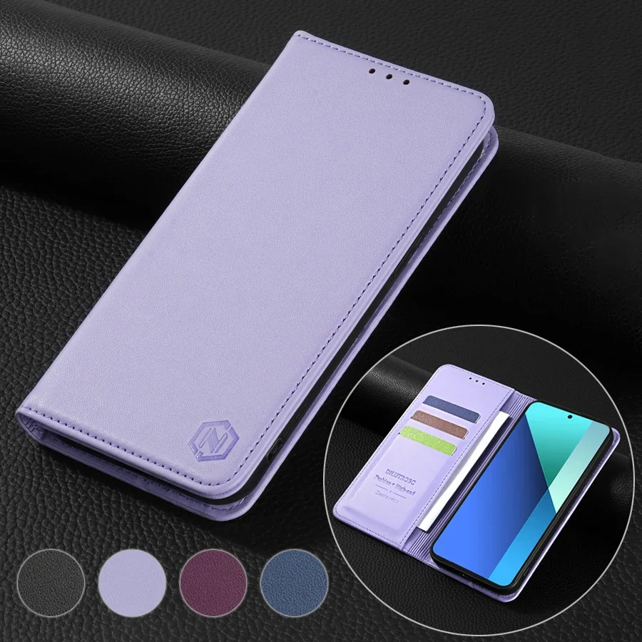 Luxurious Magnetic Wallet Flip Leather Case with Card Slot
