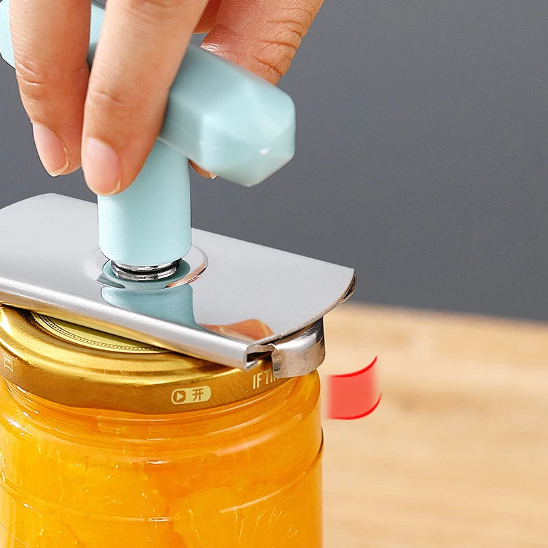 Stainless Steel Adjustable Lids Off Jar Opener Multi-Function Bottle Cap Opener Labour-Saving Lid Kitchen Gadgets
