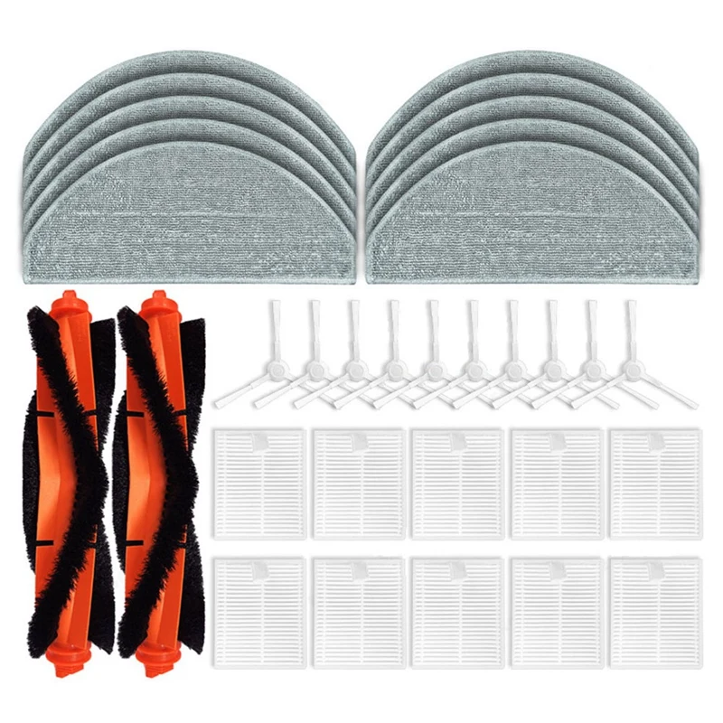 

For Xiaomi Robot Vacuum E10 E12 Replacement Accessories Main Side Brush Filter Mop Cloth