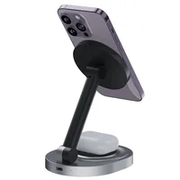 Magnetic 2 In 1 Wireless Charger Stand  Pad Fast Charging Station Dock For iPhone 15 14 13 12 Pro Max Apple Watch 8 7 6 Airpods - Image 4
