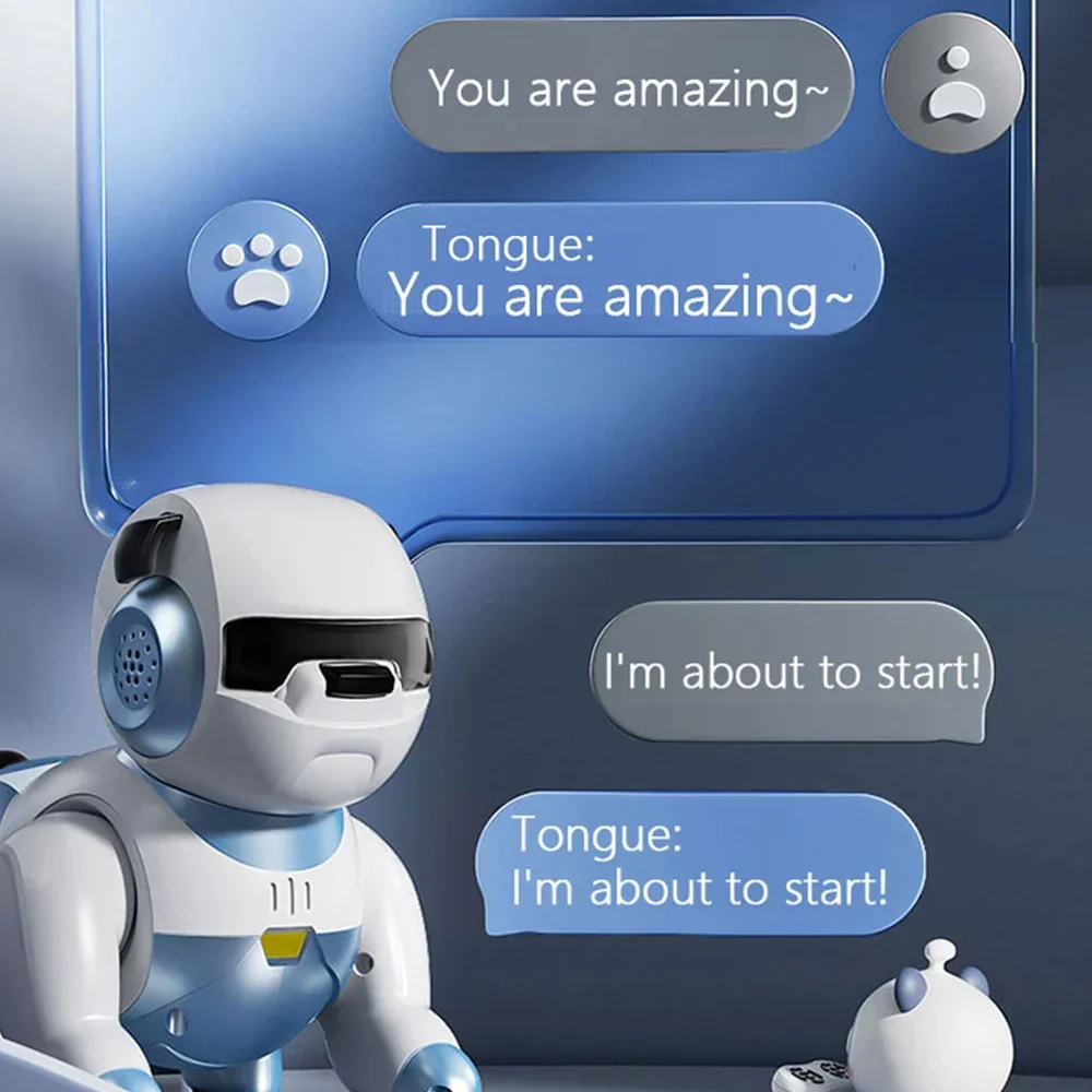 AT Smart Robot Dog Dance Voice Command Touch Control Toys Interactive Cute Robots Dog Electronic Pets Toy Kids Christmas Gift 4