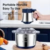 5L Electric Meat Grinders 304Stainless Steel Home Food Crusher Multifunctional Vegetable Slicer Chopper Mincer BabyFoodProcessor 6