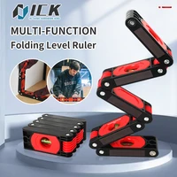 Foldable Angle Finder Protractor Multifunction Level Ruler Angle Measuring Tool 45-degree bevel With Horizontal Vertical Bubble 1