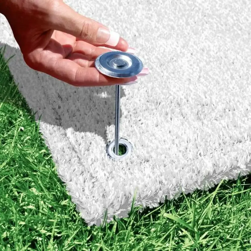 Synthetic Turf Aisle Runner White 4ft x 40ft &ndash; Outdoor Wedding Rug Lightweight UV-Protected
