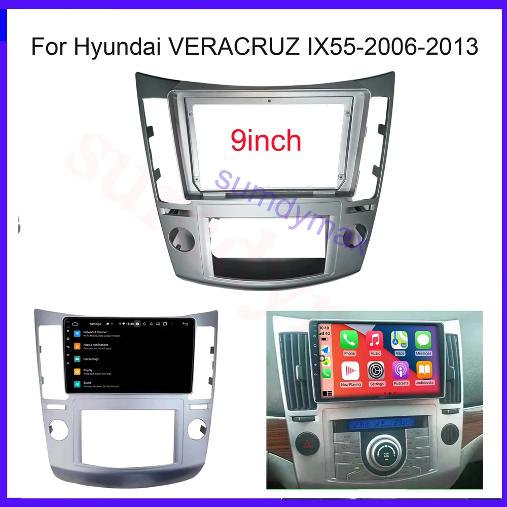

Автомобильная рама для Hyundai Veracruz IX55 2007-2013, 9 дюймов, 2DIN