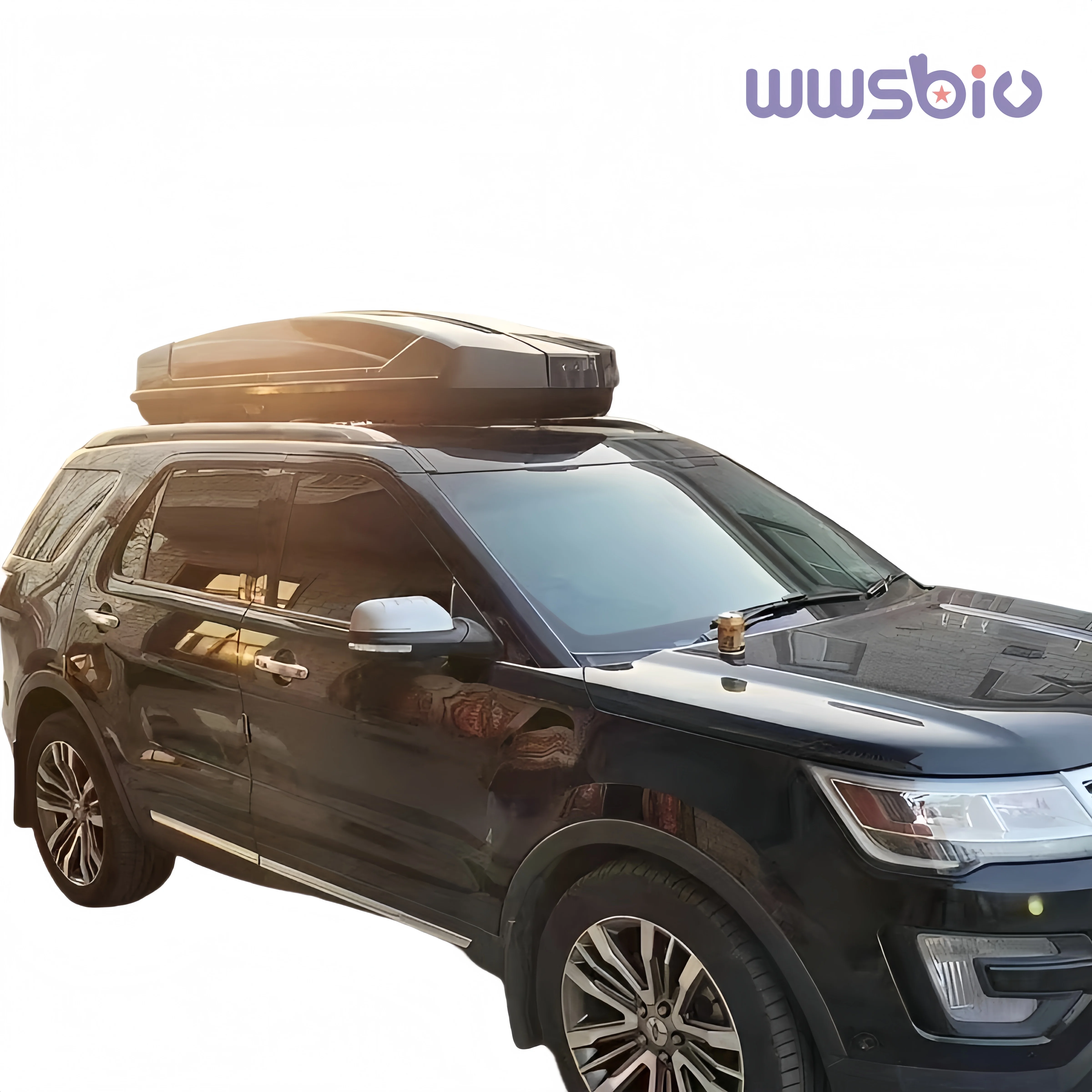 850L Large Capacity Auto Luggage Roof Box ABS Waterproof White