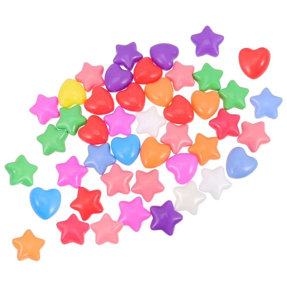 

60pcs Star and Heart Shaped Ocean Balls Crush Proof Balls Children Pits Balls Toys