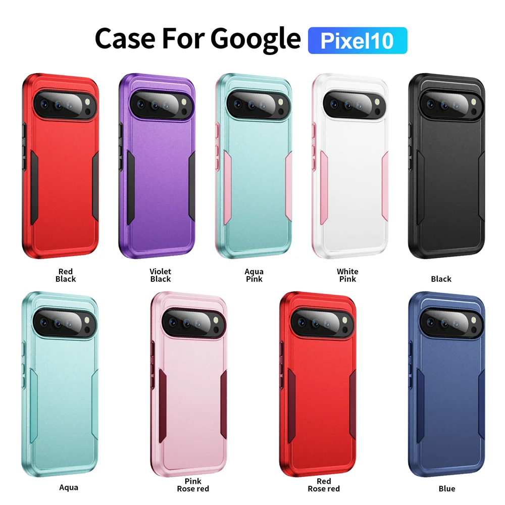 Premium Shockproof Dual Layer Armor Phone Case with Color Collision Design
