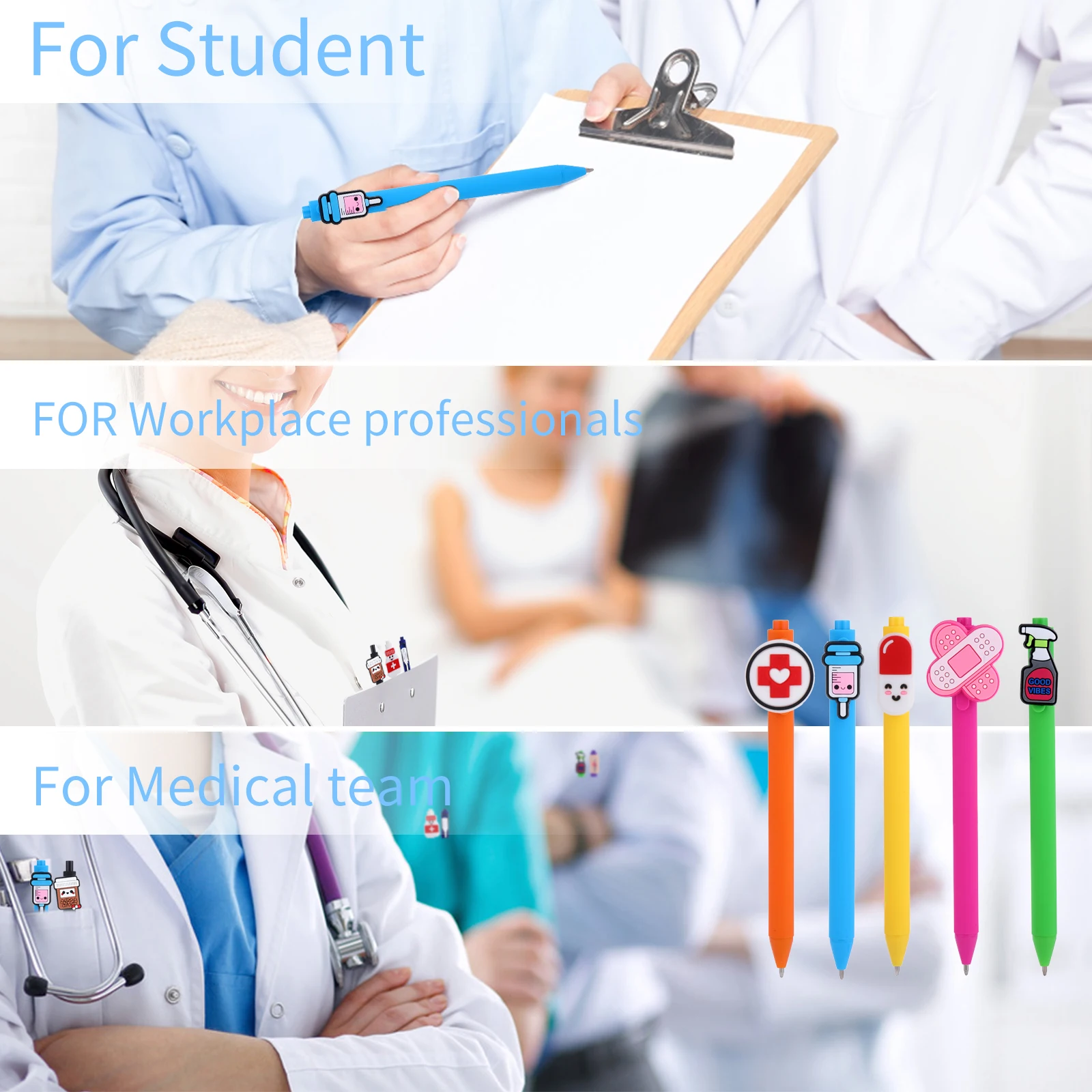 Cute Nurse Pen Set 6