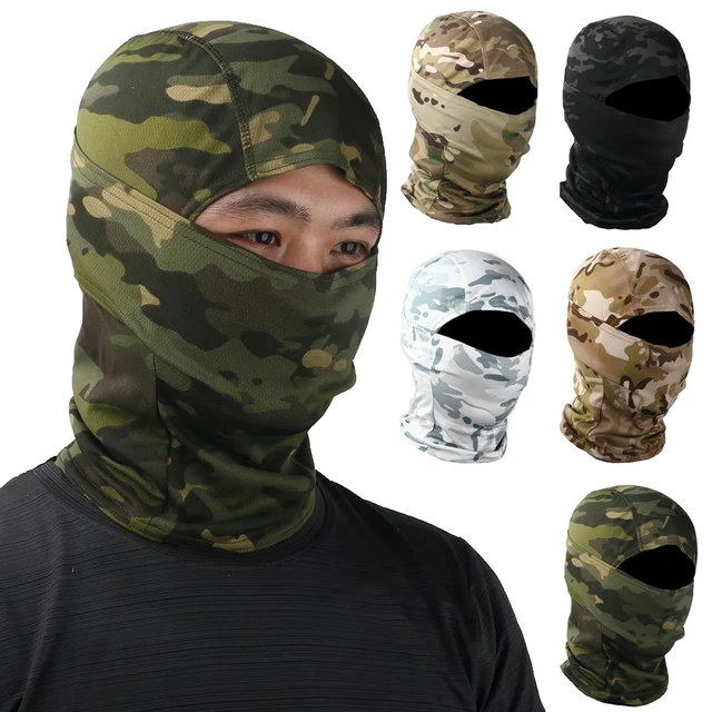 Camouflage Balaclava Full Face Maske Schal Taktische Airsoft Hüte Military  Paintball Hals Abdeckung Haube Kappen Helm Liner Männer Frauen - AliExpress